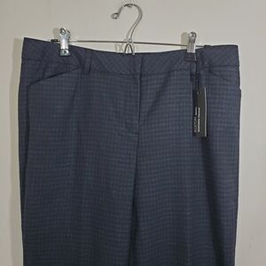 NWT Express Editor Flare Leg Plaid Washable Flannel Dress Pants Academia Size 10